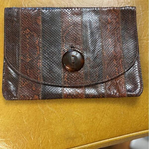 Vintage snakeskin clutch purse
